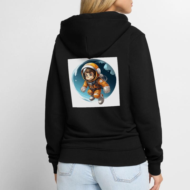 Le primate de l’espace Veste à capuche bio Premium Unisexe