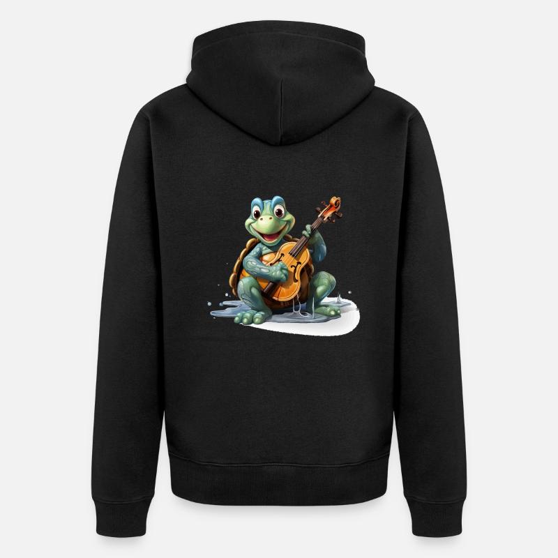 Le violoniste lent - Veste à capuche bio Premium Unisexe - noir
