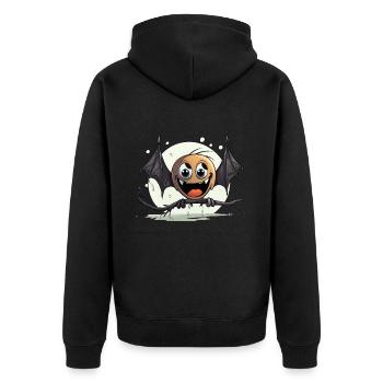 The Bat Ballet - Unisex Premium Organic Zip Hoodie - black - Back - Nico (187cm)