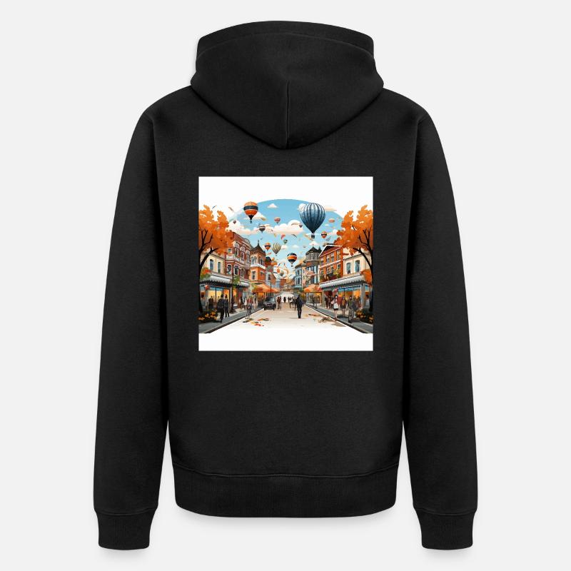 Spectacle festif - Veste à capuche bio Premium Unisexe - noir