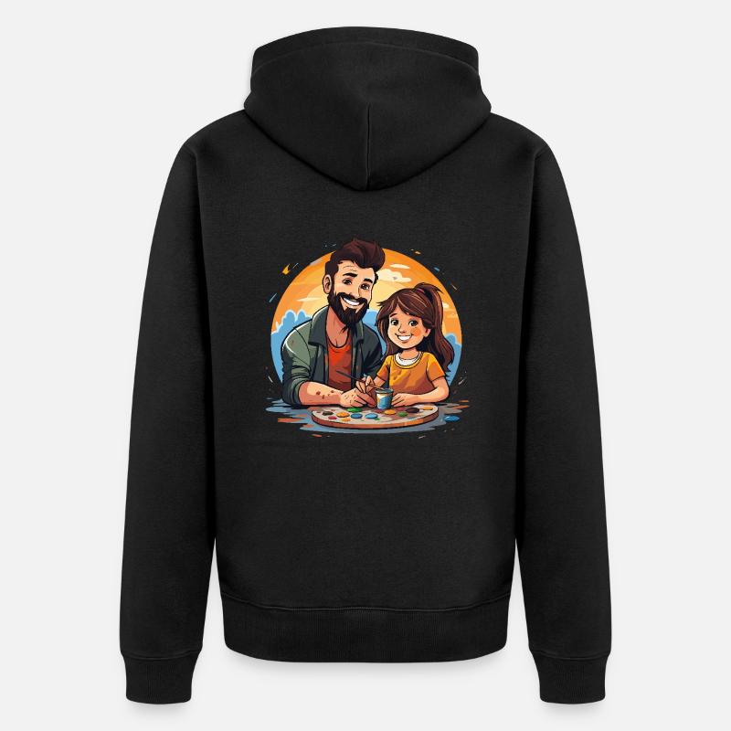 Explorateurs créatifs - Veste à capuche bio Premium Unisexe - noir