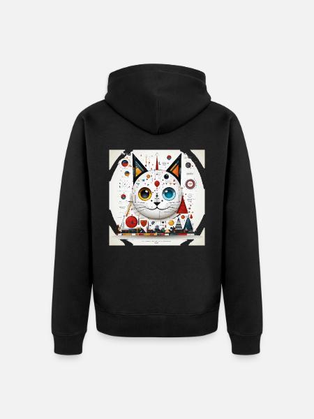 Symphony of Symmetry - Unisex Premium Organic Zip Hoodie - black