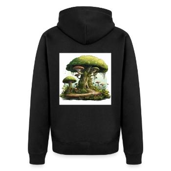 sagesse ancienne - Veste à capuche bio Premium Unisexe - noir - Dos - Nico (187cm)