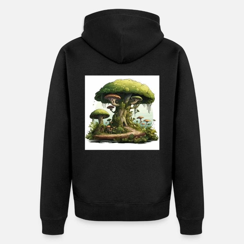 sagesse ancienne - Veste à capuche bio Premium Unisexe - noir