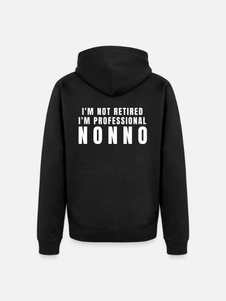 Nonno. Nonno gift - Unisex Premium Organic Zip Hoodie - black