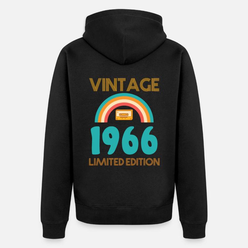 Édition limitée 1966 - Veste à capuche bio Premium Unisexe - noir