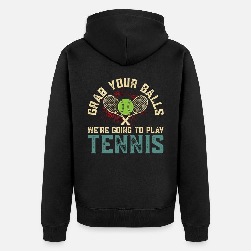 Tennis - Veste à capuche bio Premium Unisexe - noir