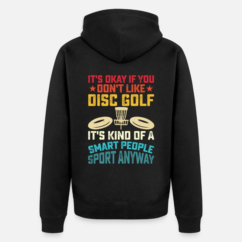 Discgolf Disc Golf - Veste à capuche bio Premium Unisexe - noir