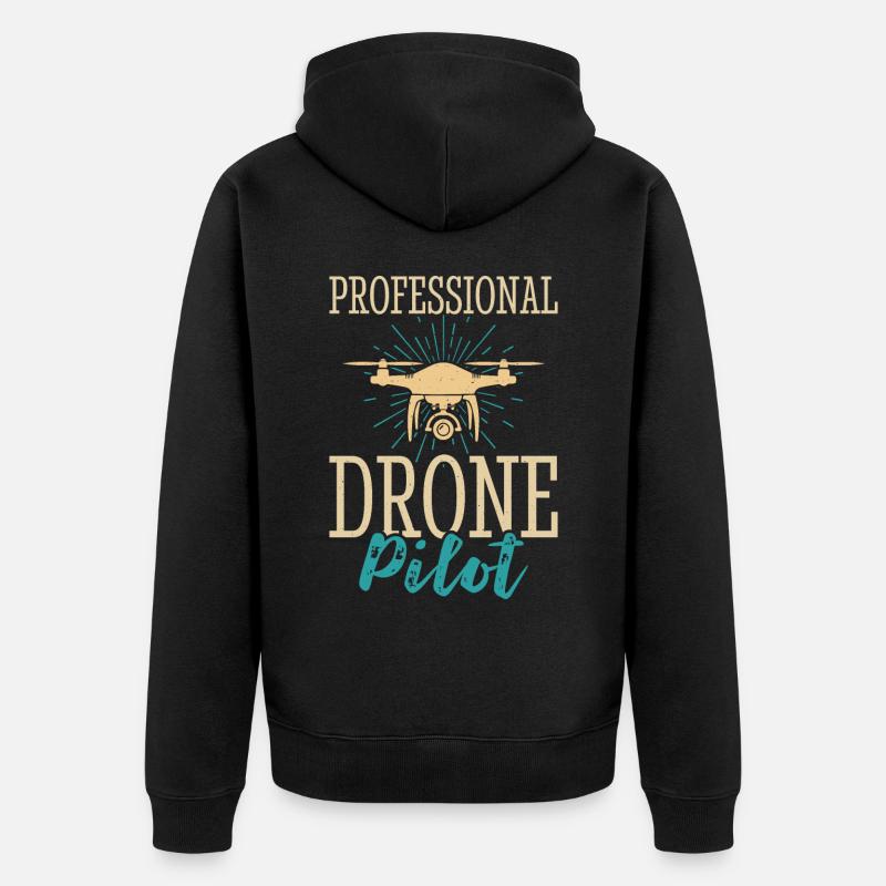 Drone - Veste à capuche bio Premium Unisexe - noir
