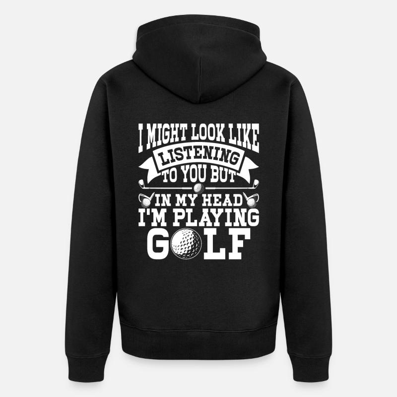 Golf Golfeur - Veste à capuche bio Premium Unisexe - noir