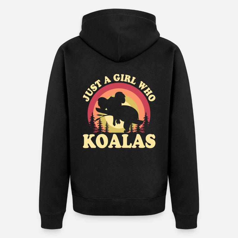 Koala - Veste à capuche bio Premium Unisexe - noir