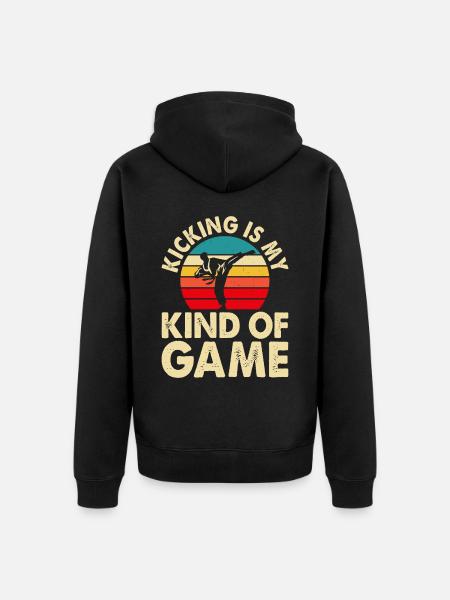Karate Martial Arts - Unisex Premium Organic Zip Hoodie - black