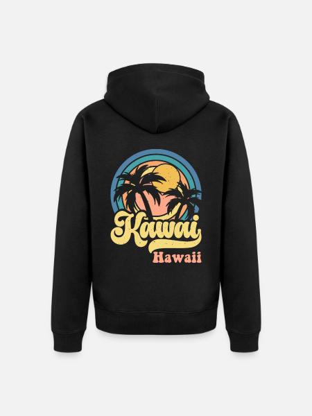 Hawaï - Veste à capuche bio Premium Unisexe - noir