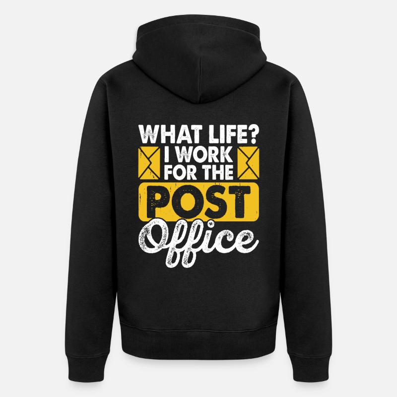 Postman Postman Postman - Unisex Premium Organic Zip Hoodie - black