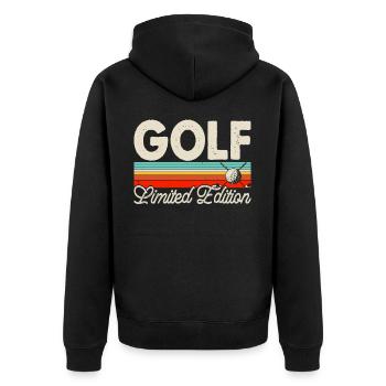 Golf Golfeur - Veste à capuche bio Premium Unisexe - noir - Dos - Nico (187cm)