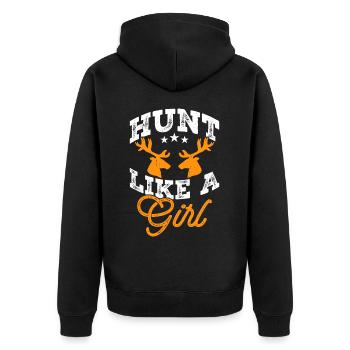 Huntress Hunt - Veste à capuche bio Premium Unisexe - noir - Dos - Nico (187cm)