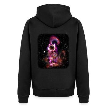 le trou noir connu sous le nom de votre chat (TILE) - Veste à capuche bio Premium Unisexe - noir - Dos - Nico (187cm)