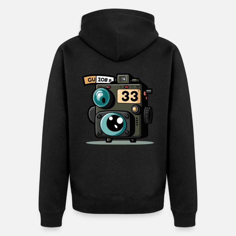 Le Shutterbug - Veste à capuche bio Premium Unisexe - noir