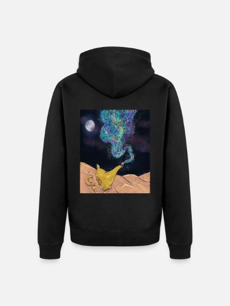 Magical Oil Lamp - Arabian Nights - Unisex Premium Organic Zip Hoodie - black
