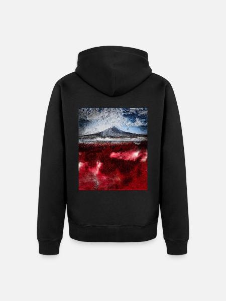 Mount Fuji, Japan - Unisex Premium Organic Zip Hoodie - black