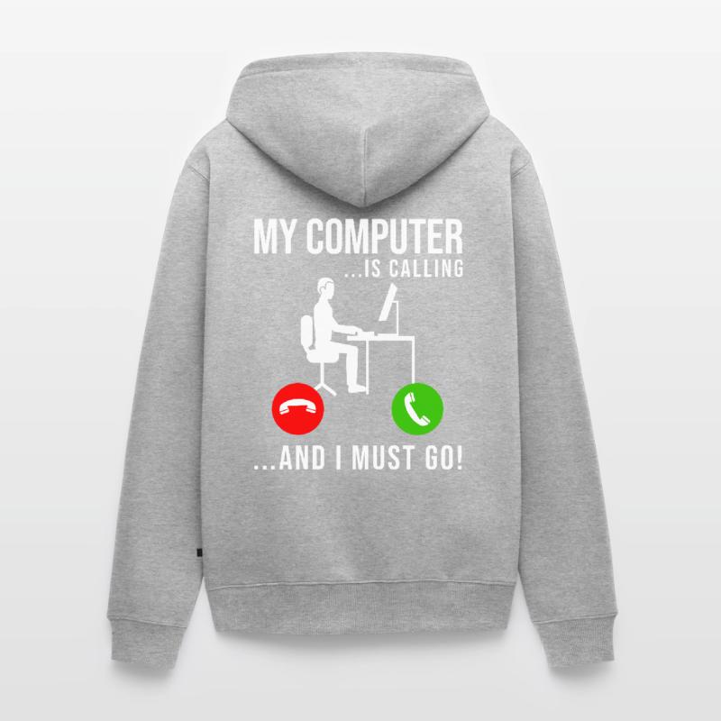 Coder Developer Programmer Coding IT Computer Unisex Premium Organic Zip Hoodie