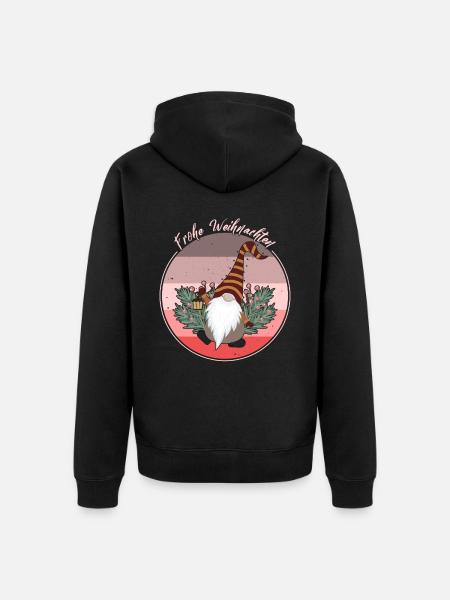 Magia de Papá Noel Secreto Feliz Navidad para el estado de ánimo - Chaqueta con capucha prémium ecológica unisex - negro