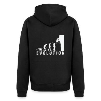 Escalade Bouldern Evolution - Veste à capuche bio Premium Unisexe - noir - Dos - Nico (187cm)