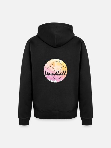 Handball is everything - Unisex Premium Organic Zip Hoodie - black