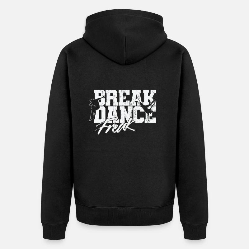Breakdance Freak - Veste à capuche bio Premium Unisexe - noir