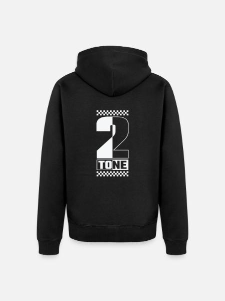 Ska Music 2-Tone Swing Jazz Music Style - Unisex Premium Organic Zip Hoodie - black