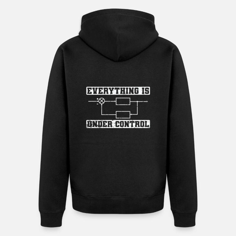 Everything is under Control Elektronik - Unisex Premium Bio Zip Hoodie - Schwarz