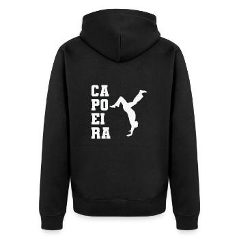 Capoeira Danse Martiale Acrobaties Arts Martiaux - Veste à capuche bio Premium Unisexe - noir - Dos - Nico (187cm)