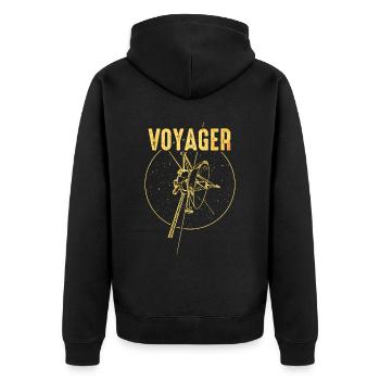Sonde spatiale Voyager - Veste à capuche bio Premium Unisexe - noir - Dos - Nico (187cm)