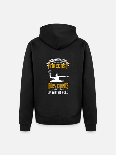 Water Polo Joueur de Water Polo Cadeau de Water Polo - Veste à capuche bio Premium Unisexe - noir