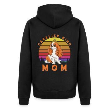 Cavalier King Maman - Veste à capuche bio Premium Unisexe - noir - Dos - Nico (187cm)