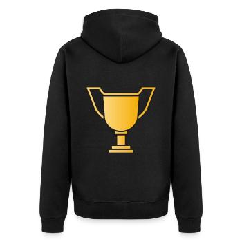 Vainqueur du Trophée de la Coupe - Veste à capuche bio Premium Unisexe - noir - Dos - Nico (187cm)