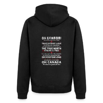 Canada Maple Leaf Flag Canada Vancouver Cadeau - Veste à capuche bio Premium Unisexe - noir - Dos - Nico (187cm)