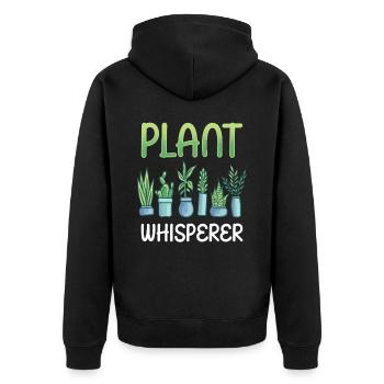 Plantes Whisperer Jardin Plant Gardener - Veste à capuche bio Premium Unisexe - noir - Dos - Nico (187cm)