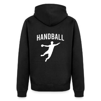 Handball - Veste à capuche bio Premium Unisexe - noir - Dos - Nico (187cm)