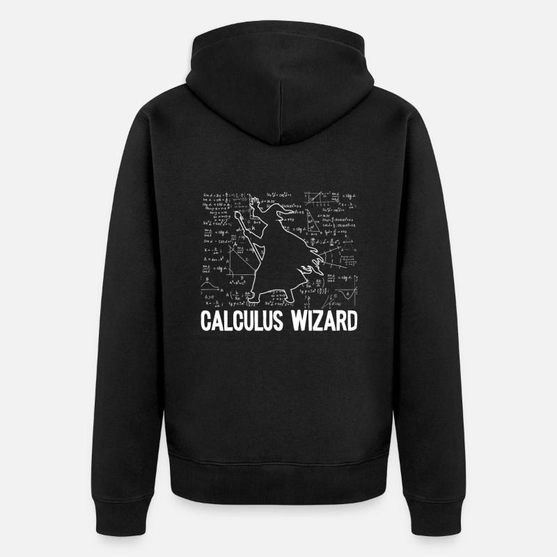 Mathe Mathematik - Unisex Premium Bio Zip Hoodie - Schwarz