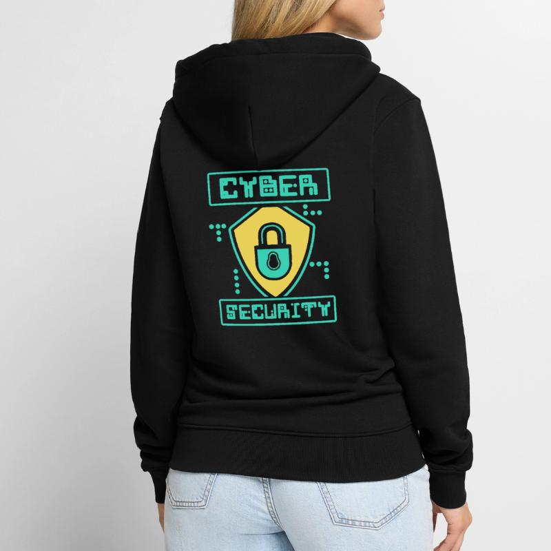Cybersecurity Hack Hacker IT Sicherheit Hacking Unisex Premium Bio Zip Hoodie