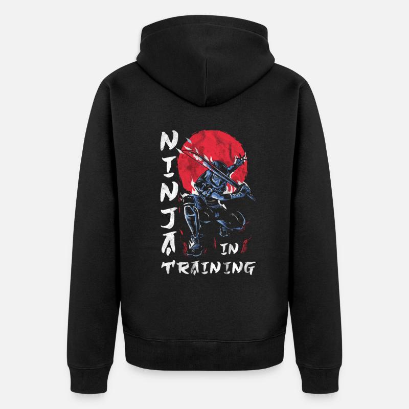 Ninja - Veste à capuche bio Premium Unisexe - noir