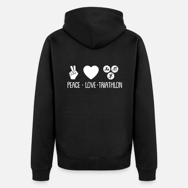 Triathlon - Veste à capuche bio Premium Unisexe - noir