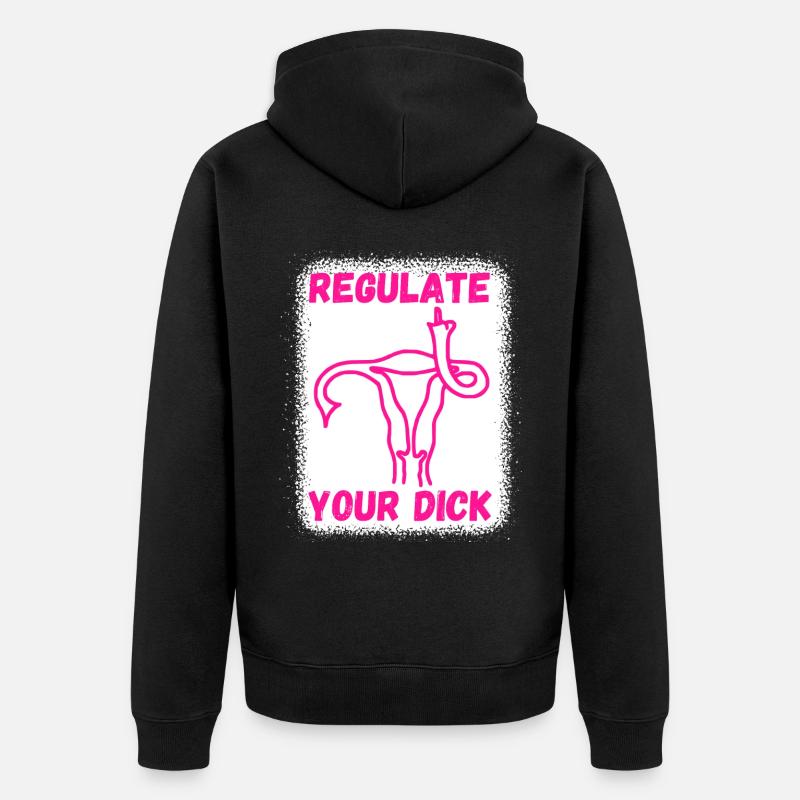 Régulez votre bite - Veste à capuche bio Premium Unisexe - noir