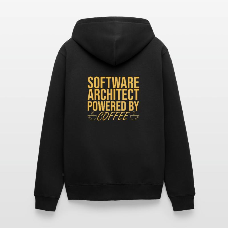 "Software Architect Coffee | Software Architecture" Unisex Premium Organic Zip Hoodie