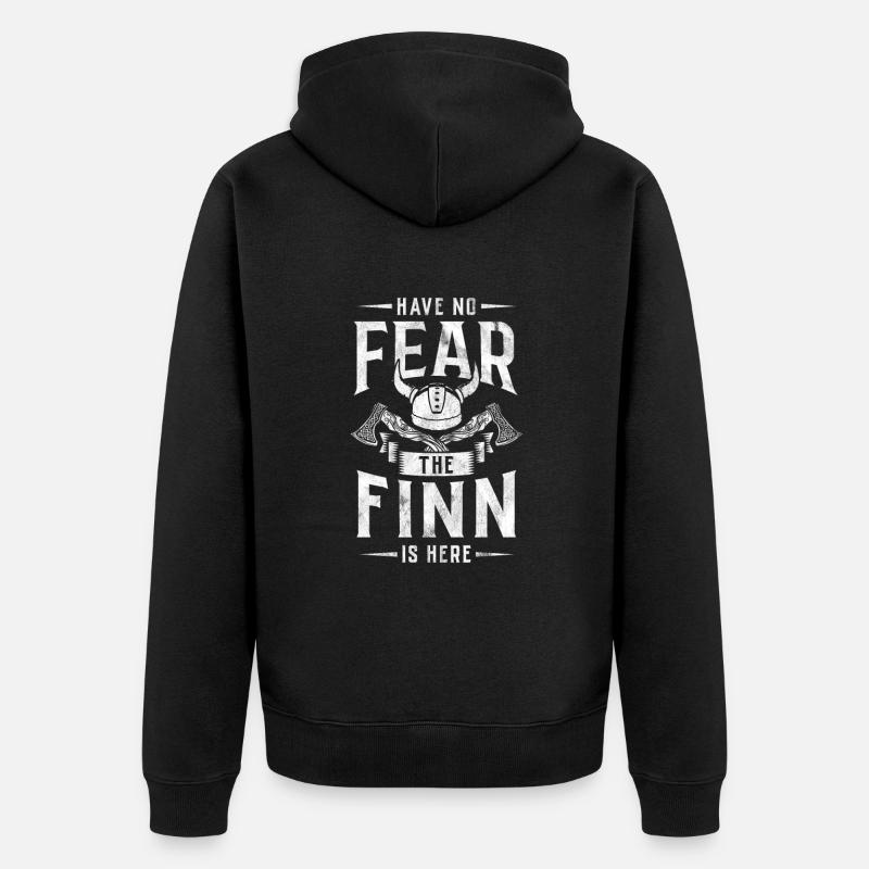 Finlande - Veste à capuche bio Premium Unisexe - noir
