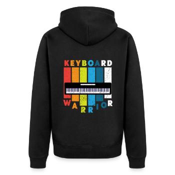 Piano Piano Électrique Piano Piano Debout Piano - Veste à capuche bio Premium Unisexe - noir - Dos - Nico (187cm)