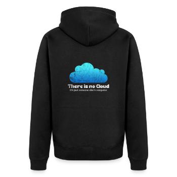 Computer Nerd PC Programmer Computer Science Gift - Unisex Premium Organic Zip Hoodie - black - Back - Nico (187cm)