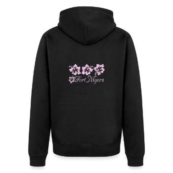 Floride Usa Miami America Cadeau de voyage de vacances - Veste à capuche bio Premium Unisexe - noir - Dos - Nico (187cm)