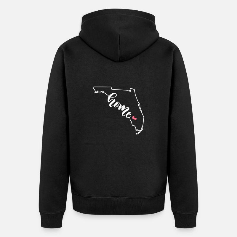 Floride - Veste à capuche bio Premium Unisexe - noir